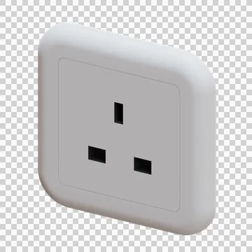 Power Socket 3D Illustration Stock Illustration