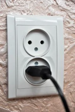 Power socket. art soft focus Stock Photos