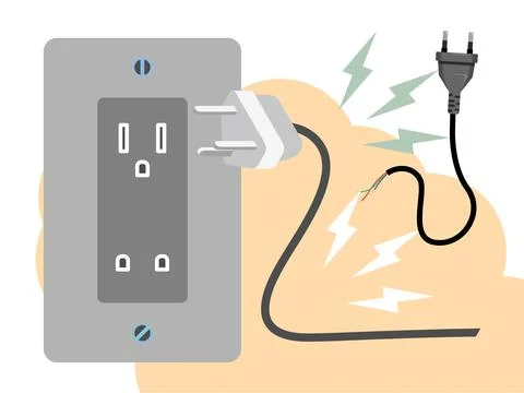 Power Socket Concept Illustration 스톡 일러스트