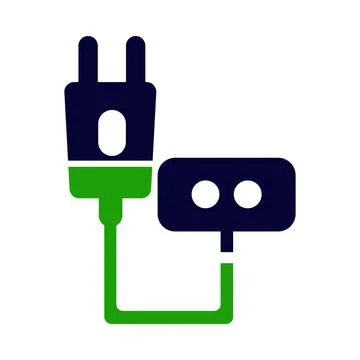 Power, socket, electric, plug, electric socket, power socket icon Illustrazione stock