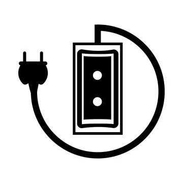 Power, socket, electric, plug, electric socket, power socket icon Illustrazione stock
