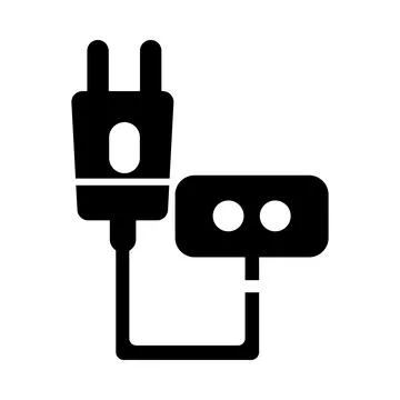 Power, socket, electric, plug, electric socket, power socket icon Illustrazione stock