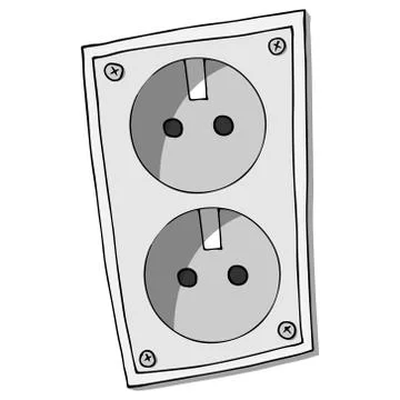 Power socket. Stock Illustration