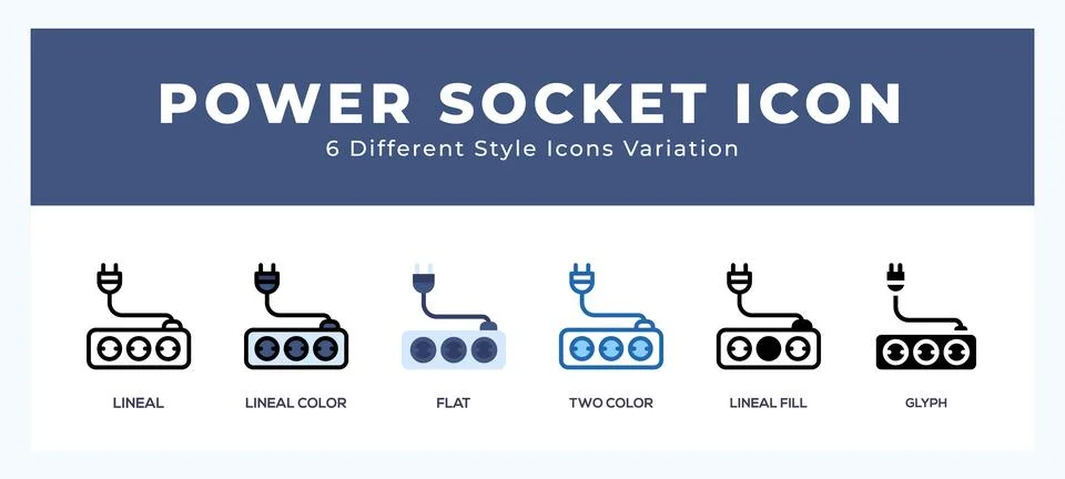 Power socket symbol icon vector. symbol illustration 스톡 일러스트