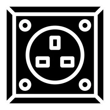 Power socket Vector Icon Design Illustration 스톡 일러스트