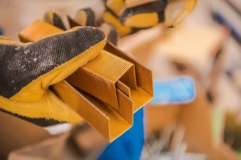 Power Stapler Gun Staples Stock Photos