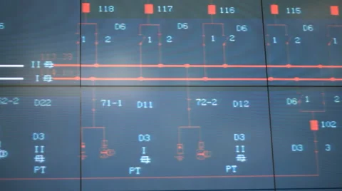 Power station control center Stock Footage 4078431