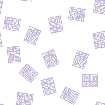 Power station control glyph vector seamless pattern 库存插图