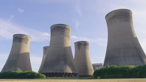 Power Station Cooling Towers Video stock 242515972