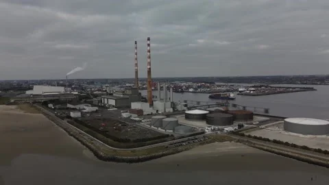 Power Station in Dublin Stock Footage 150069080