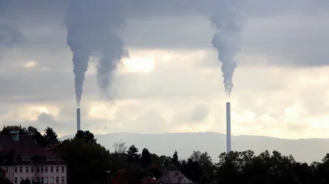 Power station emissions Video stock 32034452
