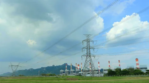 Power station 库存影片 24848084