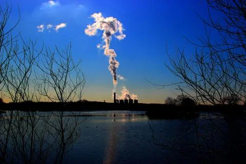 Power station Stockfoto's