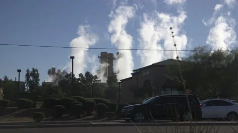 Power station, steam generation 03 Stock Footage 44342522