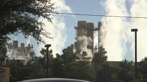 Power station, steam generation 05 Stock Footage 44342533