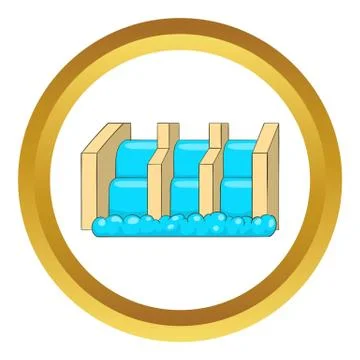 Power station vector icon Stock Illustration