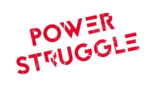 Power Struggle rubber stamp Ilustração Stock