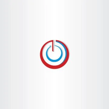 Power on off stylized symbol 스톡 일러스트