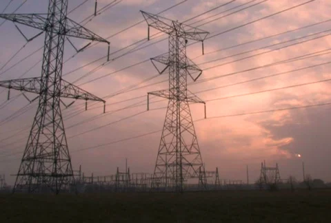 Power Substation 1 Stock Footage 285117