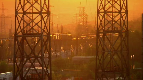 Power substation 4 動画素材 448196