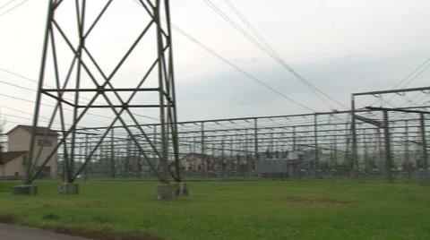 Power substation Mettlen 1 Stock Footage 1037873