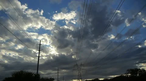 Power Sunset 1 Stock-Footage 12532437