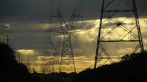 Power Sunset 2 Video stock 12532447