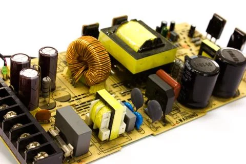 Power supply board Stock Photos