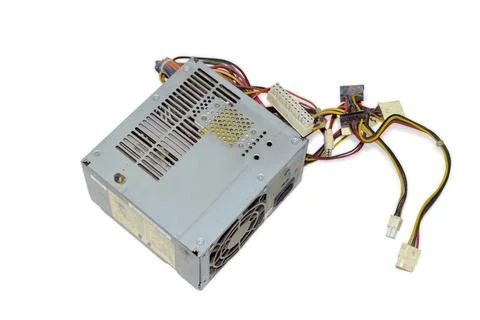 The power supply for the computer isolated on white background Stock Photos