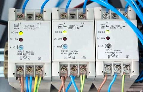 Power supply of electric current Stock Photos