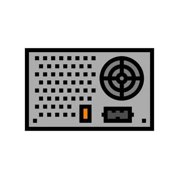 Power supply electrical engineer color icon vector illustration Stock Illustration