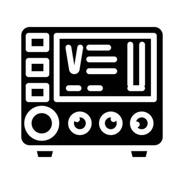 Power supply electrical engineer glyph icon vector illustration Stock Illustration