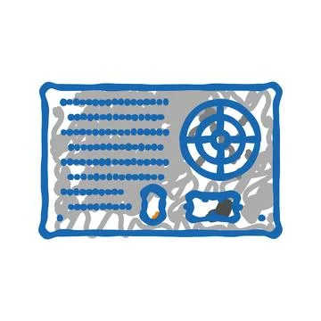 Power supply electrical engineer icon doodle illustration 스톡 일러스트