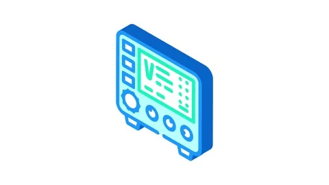 Power supply electrical engineer isometric icon animation Stock Footage 327292358