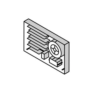 Power supply electrical engineer isometric icon vector illustration イラスト素材