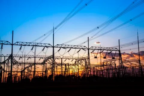 The power supply facilities Stock Photos