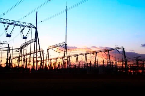 The power supply facilities Stock Photos