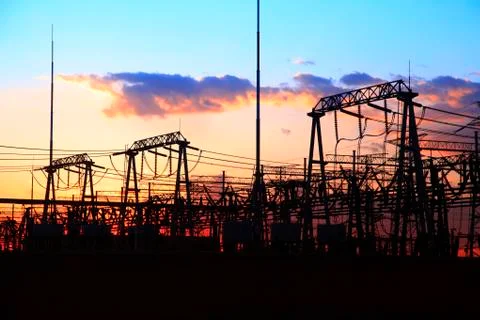 The power supply facilities Stock Photos