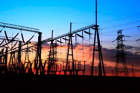 The power supply facilities Stock Photos
