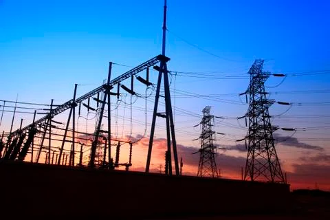 The power supply facilities Stock Photos