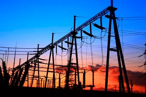 The power supply facilities Stock Photos