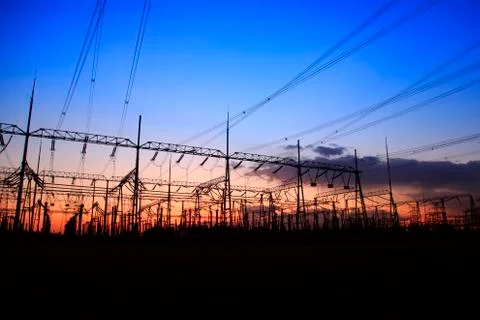 The power supply facilities Stock Photos