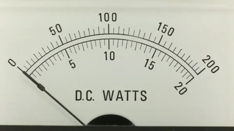 Power supply gauge Stock Footage