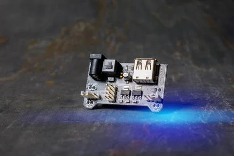 Power supply module for education stem An image of a power supply module f... Stock-Fotos