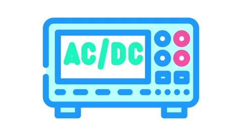 Power supply tool work color icon animation Vídeo Stock 327269210