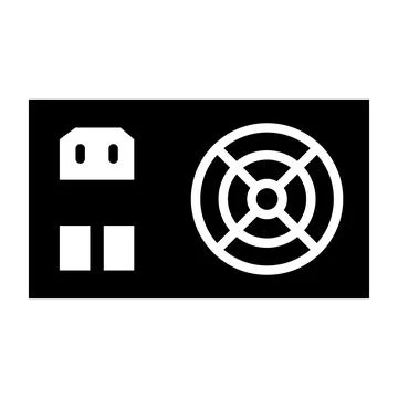 Power Supply Vector Icon Design Illustration Illustrazione stock