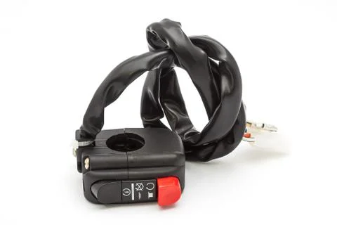 Power switch button for motorcycle Foto stock