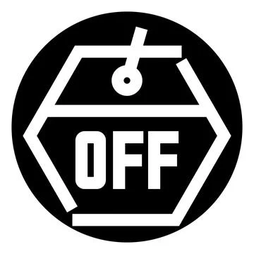 Off power switch button turning electronics interface Stock Illustration