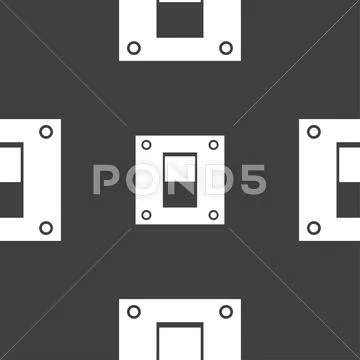 Electricity seamless pattern background icon Vector Image