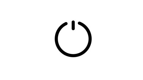 Power Switch on or off icon background animation.power on off icon Stock Footage 303697963